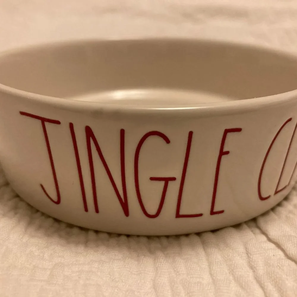 Jingle Claws Cat Bowl by Rae Dunn